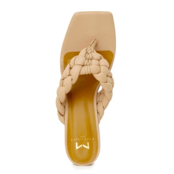 Women’s MARC FISHER Norsa braided block heel sandals- Size 10 - Picture 2 of 11